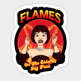 flames clue Sticker